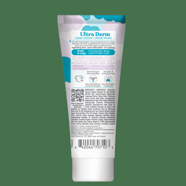 eos Shea Better Ultra Derm Hand Cream - Fresh & Cozy, Moisturizes Dry Hands, 2.5 fl oz, 1 Pack - 3