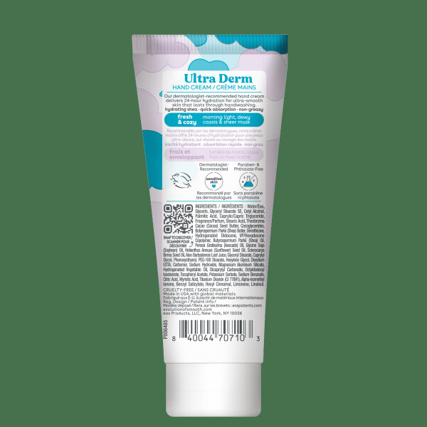 eos Shea Better Ultra Derm Hand Cream - Fresh & Cozy, Moisturizes Dry Hands, 2.5 fl oz, 1 Pack - 4