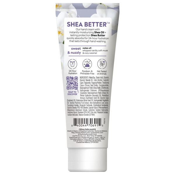 eos Shea Better Ultra Derm Hand Cream, Vanilla CasModazoneere, Soothes Dry Hands, 2.5 fl oz - 3