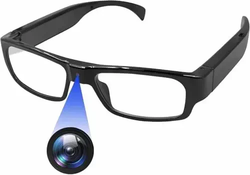 eovas Camera Glasses HD 1080P Video Glasses Smart Glasses Outdoor Sport Action Glasses Camera for Cycling, Driving, Hunting, Hiking, Fishing - 1