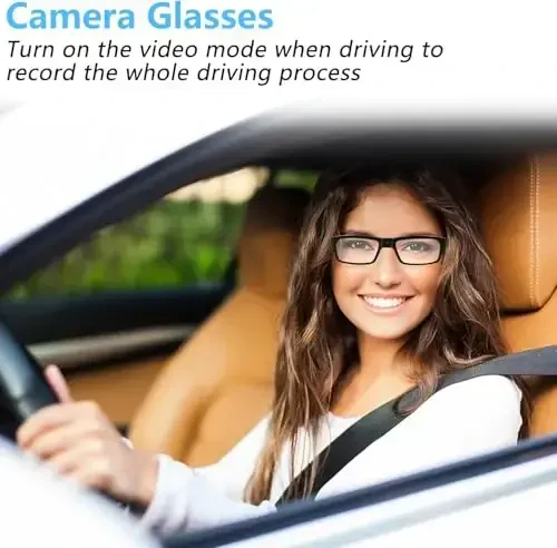 eovas Camera Glasses HD 1080P Video Glasses Smart Glasses Outdoor Sport Action Glasses Camera for Cycling, Driving, Hunting, Hiking, Fishing - 3