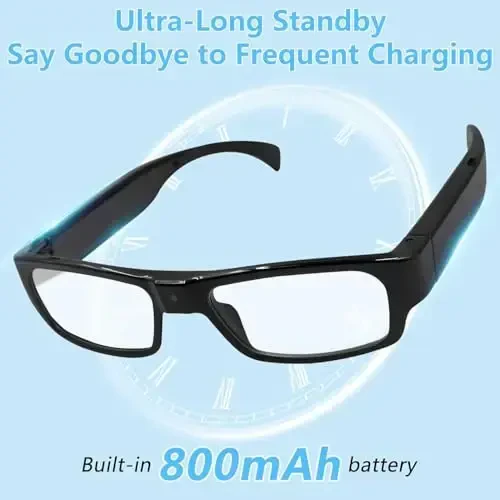 eovas Camera Glasses HD 1080P Video Glasses Smart Glasses Outdoor Sport Action Glasses Camera for Cycling, Driving, Hunting, Hiking, Fishing - 4