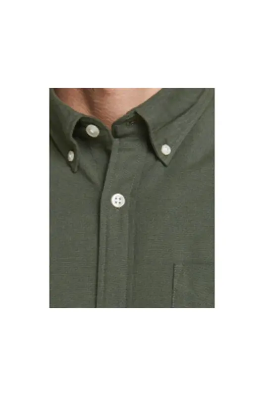 Eoxford Shirt Ls Slim Fit Shirt 12182486-Green - 2