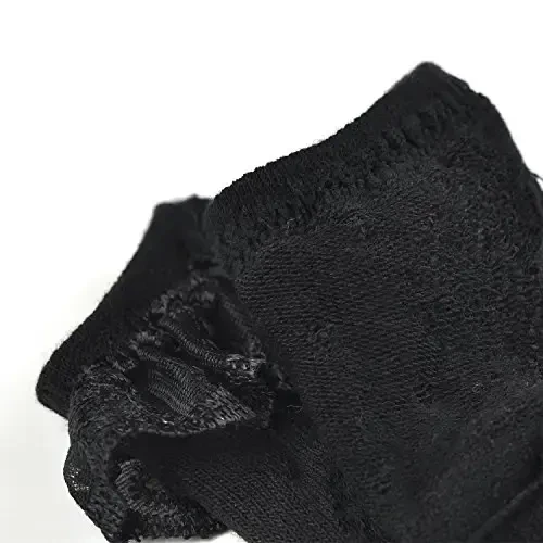 EPEIUS Baby-Girls Eyelet Frilly Lace Socks,Newborn/Infant/Toddler/Little Girls (Pack of 2/3/4/6) - 5