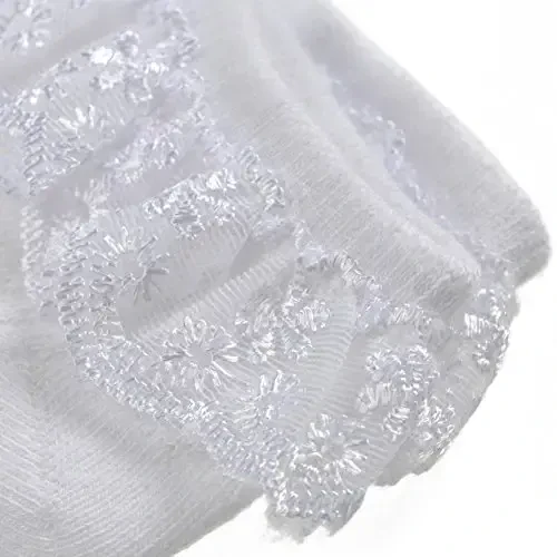 EPEIUS Baby-Girls Eyelet Frilly Lace Socks,Newborn/Infant/Toddler/Little Girls (Pack of 2/3/4/6) - 5