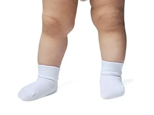 EPEIUS Baby Socks Unisex-Baby Seamless Turn Cuff Socks Cotton Rich Booties Socks 6 Pairs Pack Newborn Infant Toddlers - 2