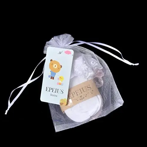 EPEIUS Baby-Girls Eyelet Frilly Lace Socks,Newborn/Infant/Toddler/Little Girls (Pack of 2/3/4/6) - 7