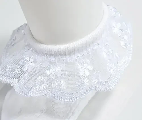 EPEIUS Baby-Girls Eyelet Frilly Lace Socks,Newborn/Infant/Toddler/Little Girls (Pack of 2/3/4/6) - 3