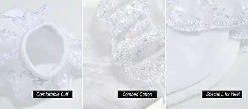 EPEIUS Chaqaloq qizlar uchun ko'zli naqshli paypoqlar, yangi tug'ilgan chaqaloq/go'dak/yosh bola/kichkina qizlar (2/3/4/6 juftlik) - 4