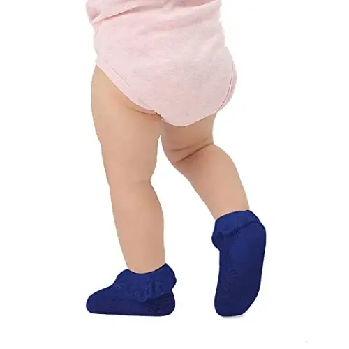 EPEIUS Baby Girl Ruffle Socks, Eyelet Frilly Lace Socks for Newborn Infant | Cute soft cotton baby lace socks. Stay up breathable frilly ankle socks for baptism, shower gifts, party dress, ages 0-5T - 2