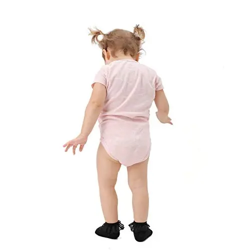 EPEIUS Baby Girl Ruffle Socks, Eyelet Frilly Lace Socks for Newborn Infant | Cute soft cotton baby lace socks. Stay up breathable frilly ankle socks for baptism, shower gifts, party dress, ages 0-5T - 5