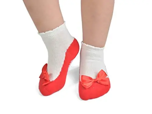 EPEIUS Unisex Baby Girls Boys Non-Slip Socks (Set of 6) - 3