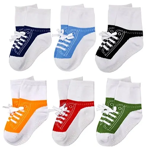 EPEIUS Unisex Baby Girls Boys Sirpanmaydigan Paypoqlar (6 dona to'plam) - 2