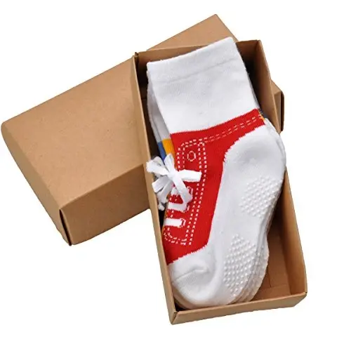 EPEIUS Unisex Baby Girls Boys Non-Slip Socks (Set of 6) - 7