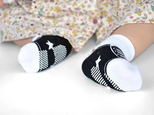 EPEIUS Unisex Chaqaloq Qizlar Bolalar Sirpanmaydigan Paypoqlar (6 dona to'plam) - 6