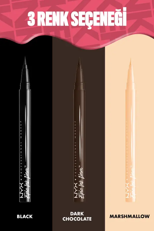 Epic Ink Liner - Dark Chocolate - Jigarrang Eyeliner - Dark Chocolate - 7