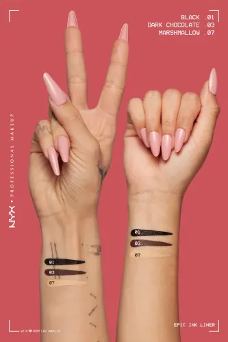 Epic Ink Liner - Dark Chocolate - Jigarrang Eyeliner - Dark Chocolate - 8