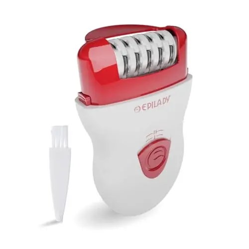 Epilady Speed Corded Epilator for Women – Dual-Speed 40-Disc Root Hair Removal Device for Legs, Underarms and Bikini Area Compact Waterproof Anti-Pinch Design for Smooth Long-Lasting Results - EPILADY
