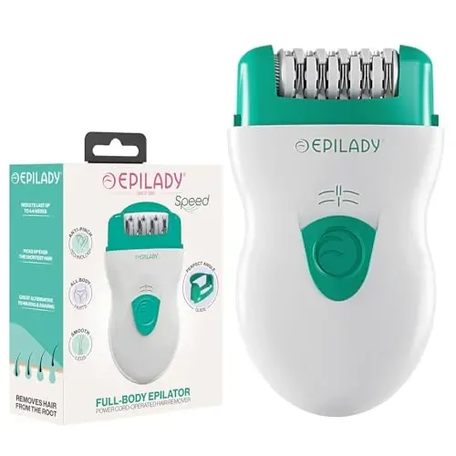Epilady Speed Simli Epilyator - Qo'llar, Oyoqlar, Qo'ltiq osti va Bikini Hududi Uchun Soch Olish | Ikki Tezlikli, Ayollar Uchun Asosiy Kompakt Soch Olish Epilyatori - EPILADY (1)