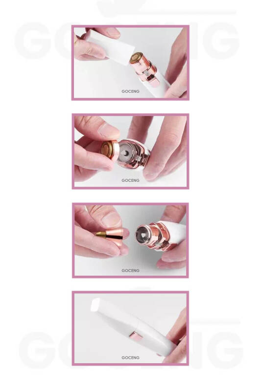 Эпилятор для лица, бровей, волос, бровей, усов, удаления волос, эпиляция, бритва - 5