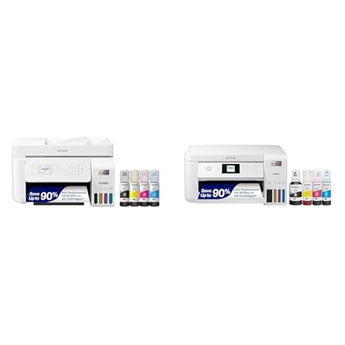 Epson EcoTank ET-4800 Wireless All-in-One Cartridge-Free Supertank Printer with Scanner & EcoTank ET-2850 Wireless Color All-in-One Cartridge-Free Supertank Printer with Scan - 1