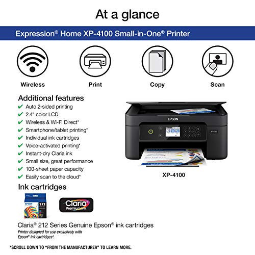 Epson Expression Home XP-4100 Kablosuz Renkli Yazıcı, Tarayıcı ve Fotokopi Makinesi - 10