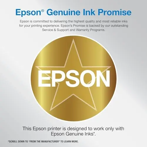 Epson Workforce ES-50 PC va Mac uchun portativ varaqli hujjat skaneri va Auto 2 tomonlama chop etish, nusxa olish funksiyalariga ega Workforce Pro WF-4830 simsiz ko'p funksiyali printer - 6
