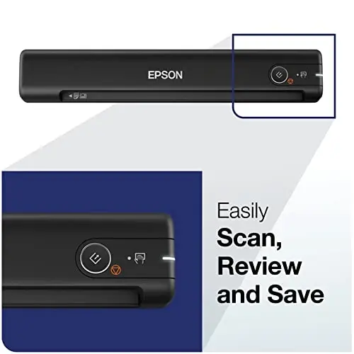 Epson WorkForce ES-50 Portable Sheet-Fed Document Scanner for PC and Mac - 5