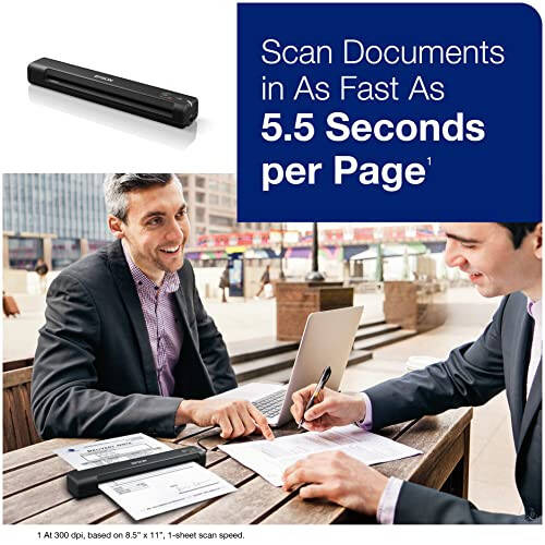 Epson Workforce ES-50 Portable Sheet-Fed Document Scanner for PC and Mac & Workforce Pro WF-4830 Wireless All-in-One Printer with Auto 2-Sided Print, Copy - 4