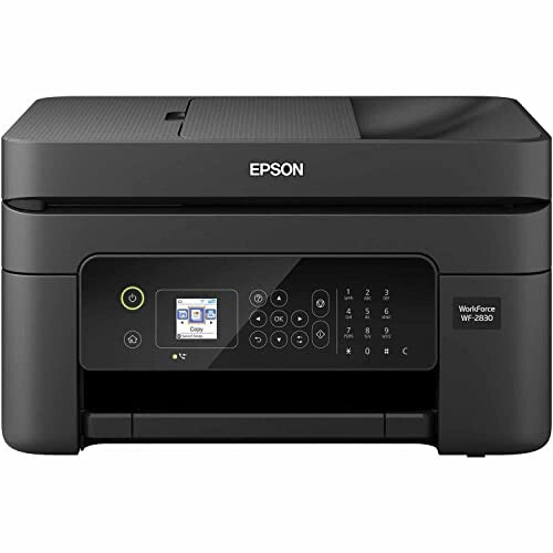 Epson Workforce WF-2830 Kablosuz Renkli Mürekkep Püskürtmeli Çok İşlevli Yazıcı, Yazdırma Tarayıcı Kopyalama ve Faks, Otomatik Çift Taraflı Yazdırma, 1.4 inç Renkli LCD, 100 Sayfalık Kağıt Tepsisi, Wi-Fi Direct Bağlantısı, Siyah - 1