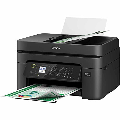 Epson Workforce WF-2830 Wireless Color Inkjet All-in-One Printer, Print Scan Copy and Fax, Automatic 2-Sided Printing, 1.4