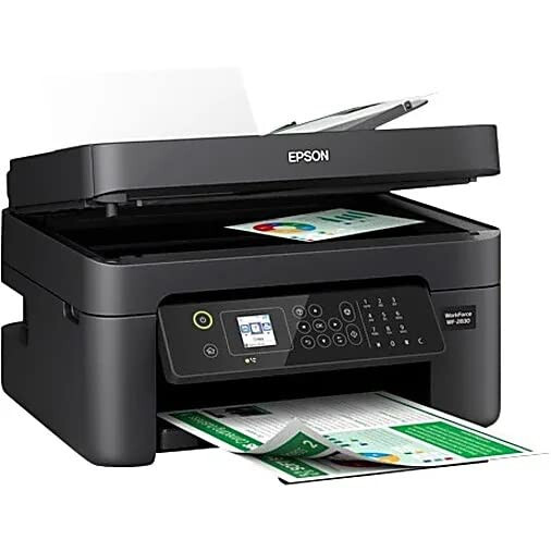 Epson Workforce WF-2830 Wireless Color Inkjet All-in-One Printer, Print Scan Copy and Fax, Automatic 2-Sided Printing, 1.4