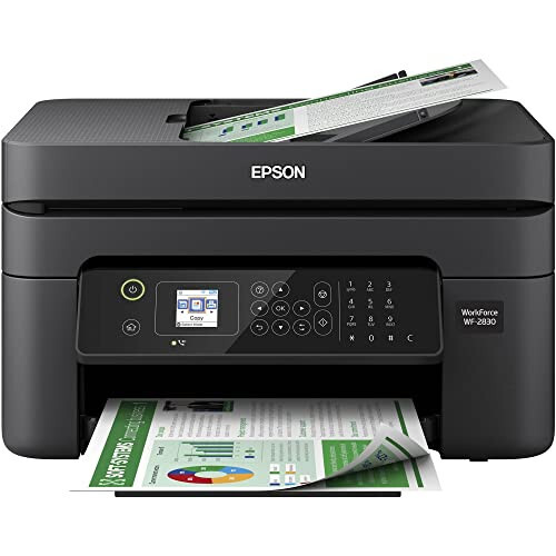 Epson Workforce WF-2930 Simsiz Ko'p Funktsiyali Skaner, Nusxa Ko'chirish, Faks, Avtomatik Hujjat Ta'minotchisi, Avtomatik Ikki Tomonlama Chop etish va 1,4 dyuymli Rangli Displeyli Printer - 3