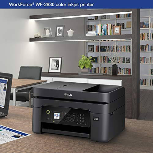 Epson Workforce WF-2930 Simsiz Ko'p Funktsiyali Skaner, Nusxa Ko'chirish, Faks, Avtomatik Hujjat Ta'minotchisi, Avtomatik Ikki Tomonlama Chop etish va 1,4 dyuymli Rangli Displeyli Printer - 1