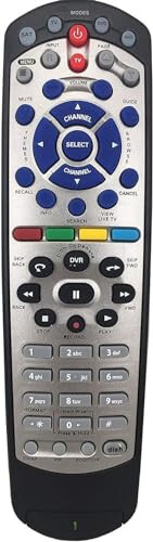 EQINI New Replacement for Dish Network 20.1 IR Satellite Receiver Remote Control (Black) (1pcs) - 12