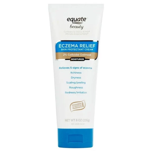 Equate Beauty Eczema Relief Skin Protectant Cream with 2% Colloidal Oatmeal, 8 oz- - 10