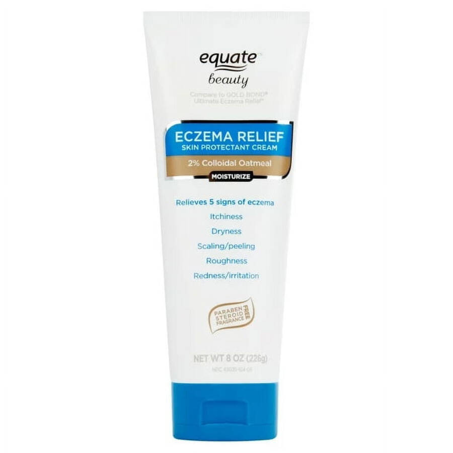 Equate Beauty Eczema Relief Skin Protectant Cream with 2% Colloidal Oatmeal, 8 oz- - 10