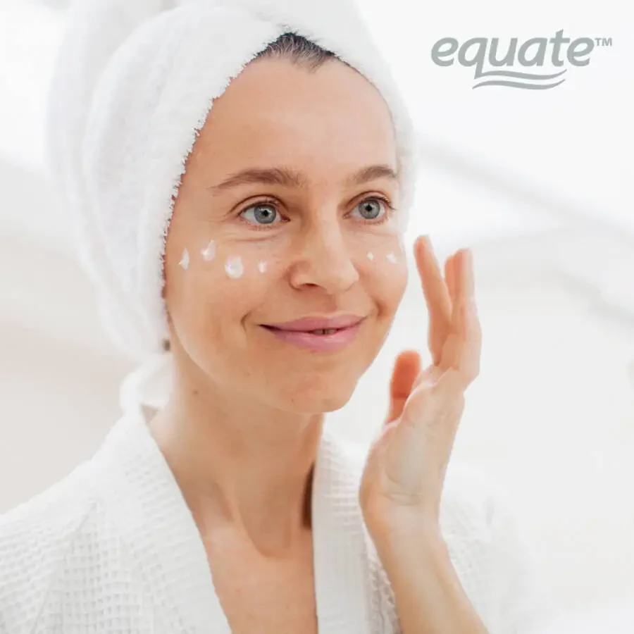 Equate Cream Facial Moisturizing Regenerating Night ReplenisModazoneent, Dry Skin, Fine Lines & Wrinkles, 2 унции - 5
