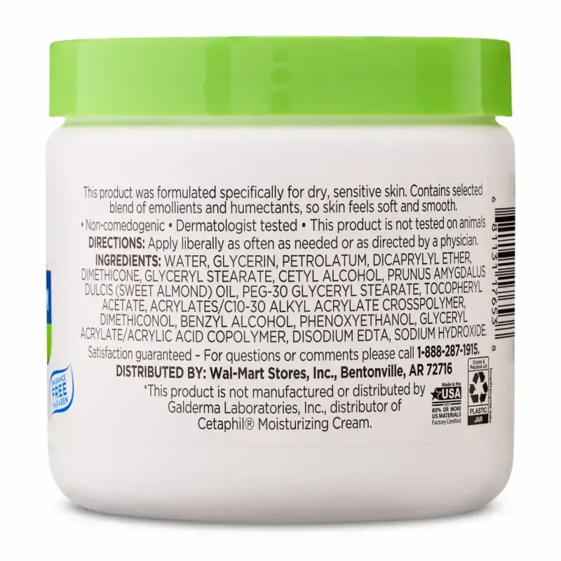 Equate Gentle Skin Cream with Long-Lasting Moisture, 16 oz - 4