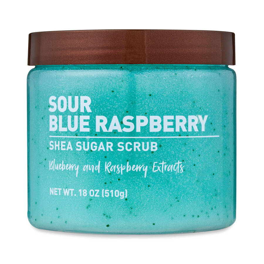 Equate Sour Blue Raspberry Shea Sugar Scrub, 18oz - All Skin Tones - 1