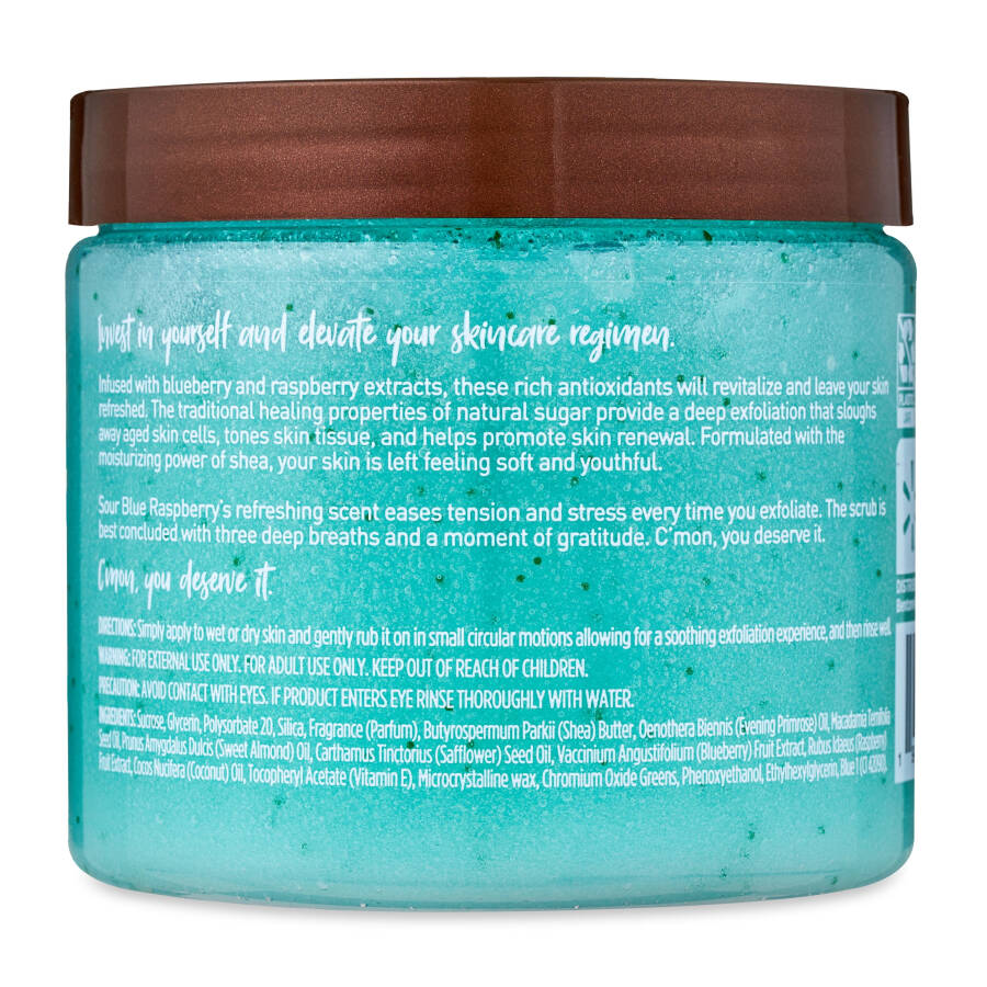 Equate Sour Blue Raspberry Shea Sugar Scrub, 18oz - All Skin Tones - 5