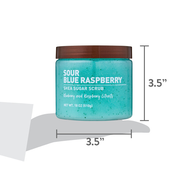 Equate Sour Blue Raspberry Shea Sugar Scrub, 18oz - All Skin Tones - 6