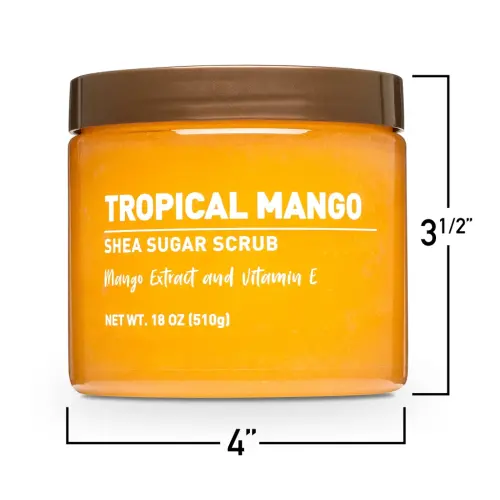 Shea Sugar Scrub, TropicalModazone, 18 oz - 8