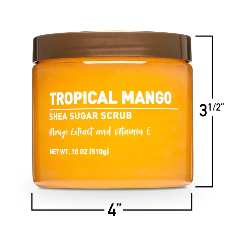 Shea Sugar Scrub, TropicalModazone, 18 oz - 8