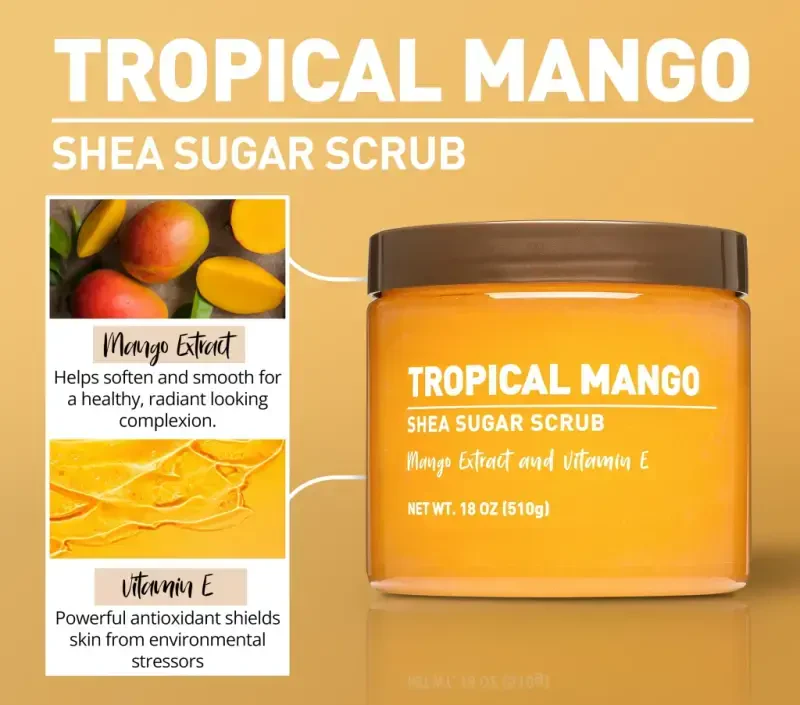Equate TropicalModazone Shea Sugar Scrub - All Skin Tones - 5