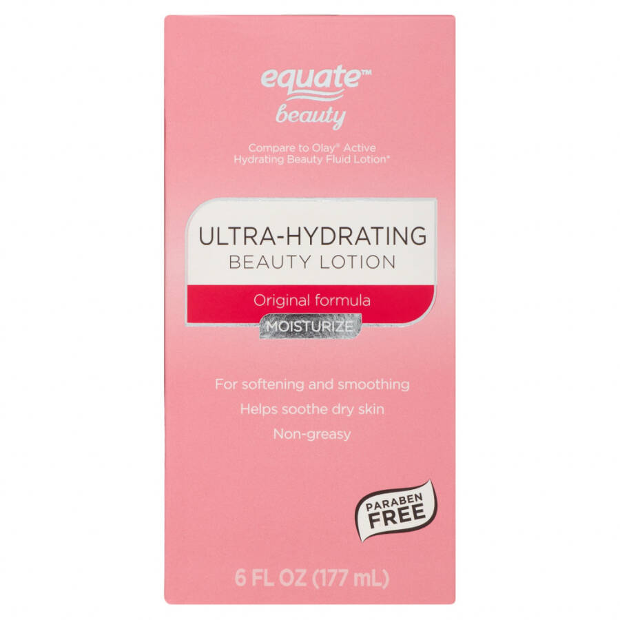 Equate Ultra-Hydrating Beauty Lotion Softening and Smoothing for Dry Skin, 6 Fl oz - 1