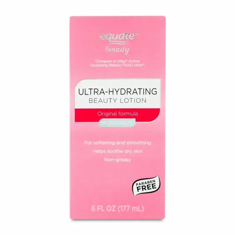 Equate Ultra-Hydrating Beauty Lotion Softening and Smoothing for Dry Skin, 6 Fl oz - 1