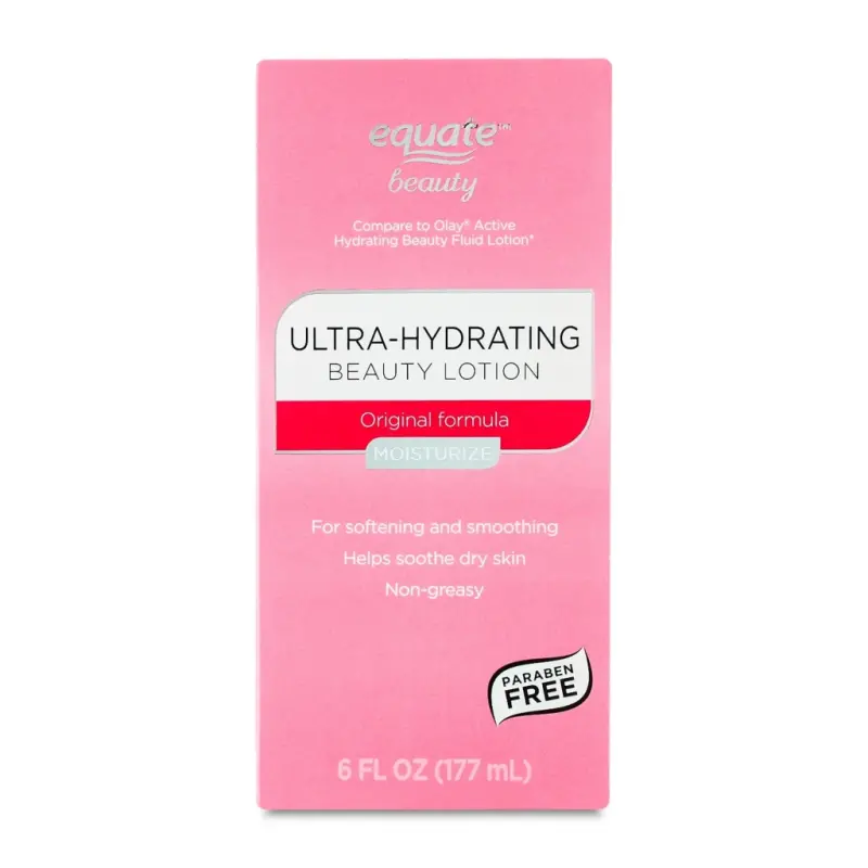 Equate Ultra-Hydrating Beauty Lotion Softening and Smoothing for Dry Skin, 6 Fl oz - 2