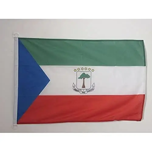 Equatorial Guinea NAUTICAL Flag 18'' x 12'' - Equatoguinean flags 30 x 45 cm. - Banner 12x18 in for boat - AZ FLAG 