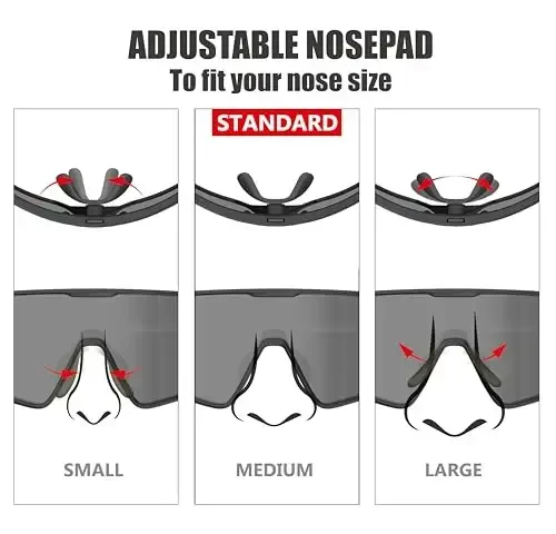 ER00 Youth Baseball Shield Polarized Sunglasses Kids Boys Girls Women 1206 Cycling Softball Lightweight Sports Shades Padel - 6